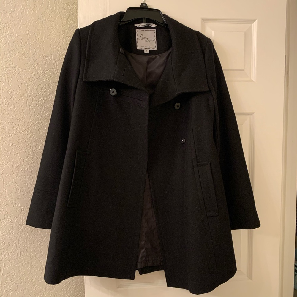 Women’s Larry Levine Wool Walker Coat Sz S